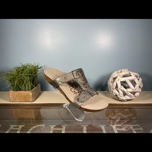 Aetrex Sandalista Gladiator Slide Pewter Size 8